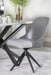Paulita Upholstered Swivel Side Chairs (Set of 2) Grey and Gunmetal - Bargain Furniture (Detroit, MI)