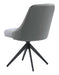 Paulita Upholstered Swivel Side Chairs (Set of 2) Grey and Gunmetal - Bargain Furniture (Detroit, MI)
