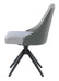 Paulita Upholstered Swivel Side Chairs (Set of 2) Grey and Gunmetal - Bargain Furniture (Detroit, MI)