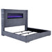 Tisdall California King, E.King & Queen Bed Grey, Black & Queen - Bargain Furniture (Detroit, MI)