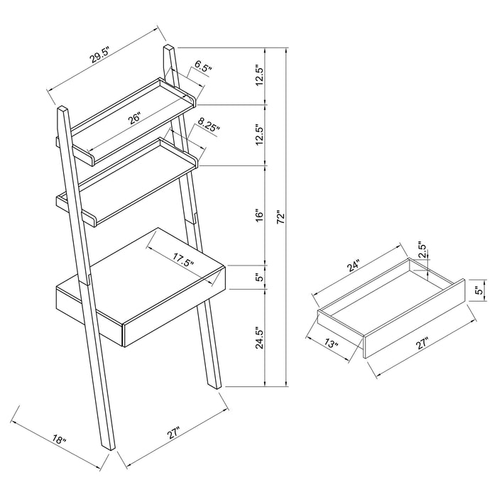 Colella Desk Sets - Bargain Furniture (Detroit, MI)