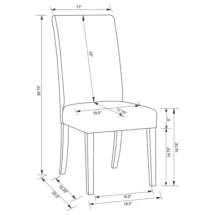 Herran Side Chairs - Bargain Furniture (Detroit, MI)