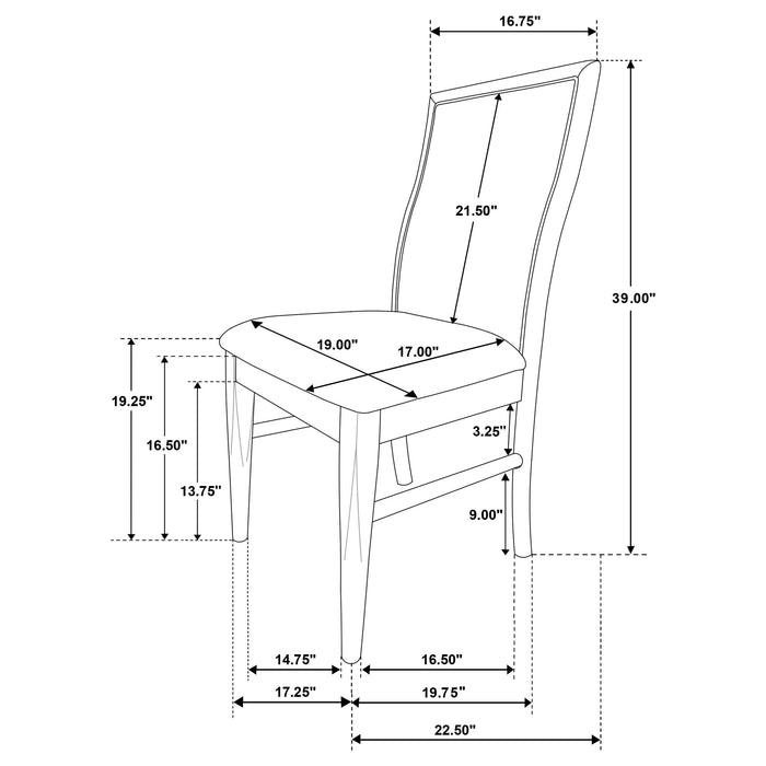 Adina Side Chairs - Bargain Furniture (Detroit, MI)