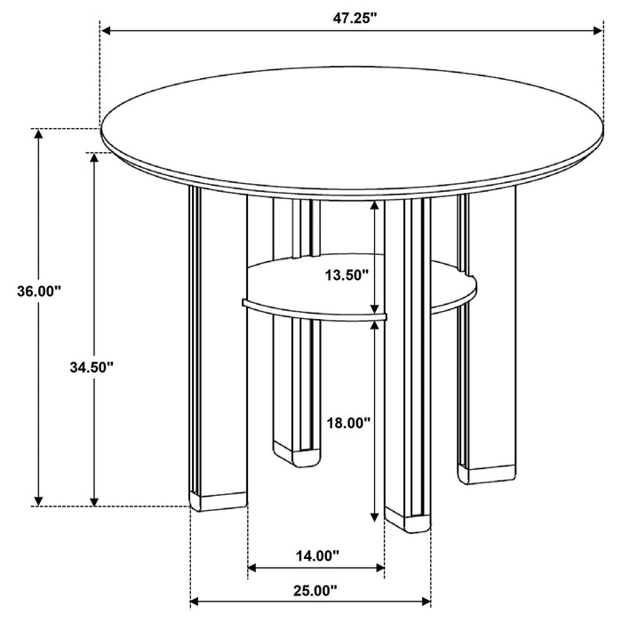 Ottowa Counter Height Dining Tables - Bargain Furniture (Detroit, MI)