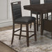 Prentiss Upholstered Counter Height Chair (Set of 2) Black and Cappuccino - Bargain Furniture (Detroit, MI)