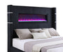 Tisdall California King, E.King & Queen Bed Grey, Black & Queen - Bargain Furniture (Detroit, MI)