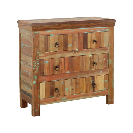 Harper 4-drawer Accent Cabinet Reclaimed Wood - Bargain Furniture (Detroit, MI)