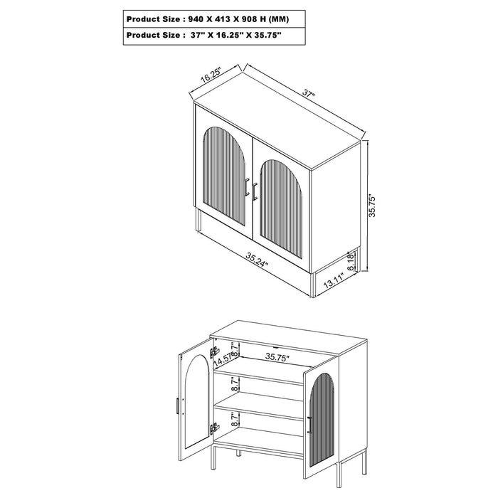 Jess Accent Cabinets - Bargain Furniture (Detroit, MI)