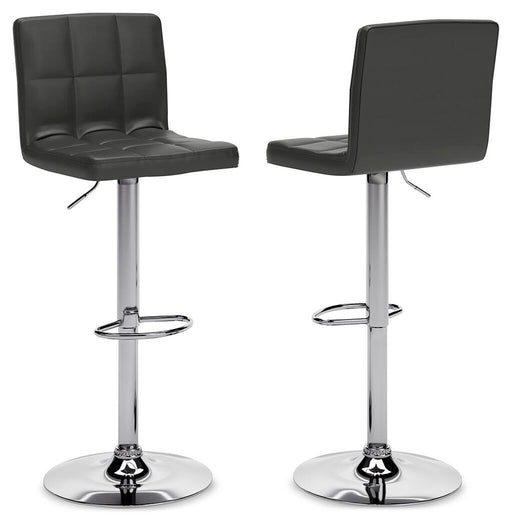 Bellatier Adjustable Height Bar Stool - Bargain Furniture (Detroit, MI)