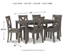 Caitbrook Dining Table and Chairs (Set of 7) - Bargain Furniture (Detroit, MI)