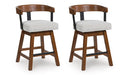 Ralene Counter Height Barstool (Set of 2) - Bargain Furniture (Detroit, MI)