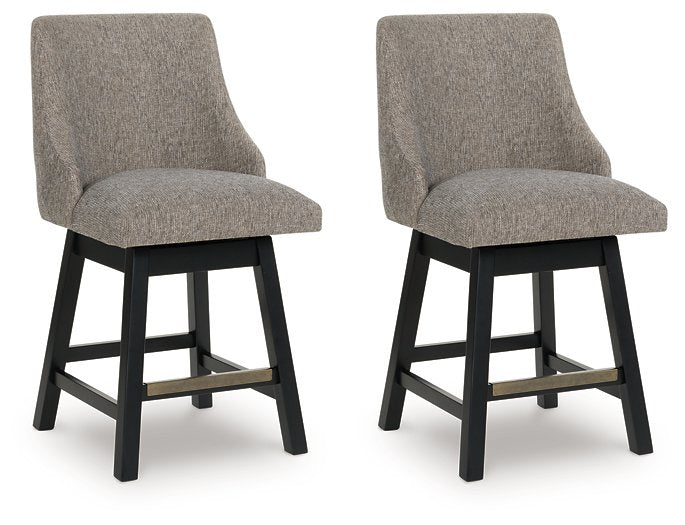Neymorton Counter Height Barstool (Set of 2) - Bargain Furniture (Detroit, MI)