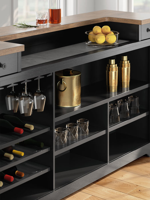 Wildenauer 78" Bar - Bargain Furniture (Detroit, MI)