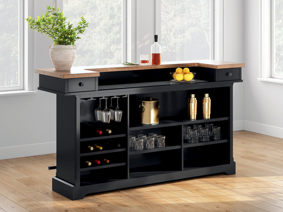 Wildenauer 78" Bar - Bargain Furniture (Detroit, MI)