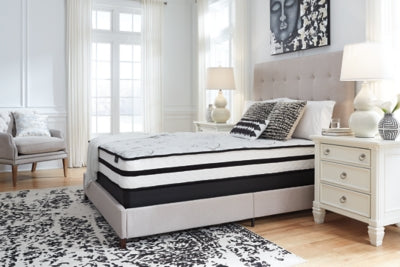 Chime 10 Inch Hybrid 10 Inch Mattress and Pillow - Bargain Furniture (Detroit, MI)