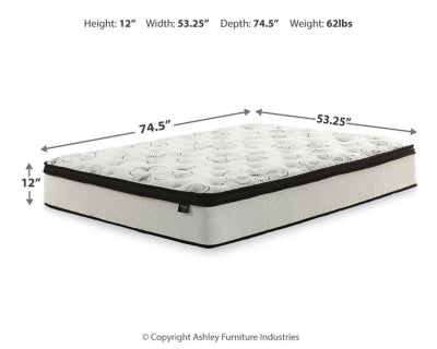 Chime 12 Inch Hybrid Mattress in a Box - Bargain Furniture (Detroit, MI)