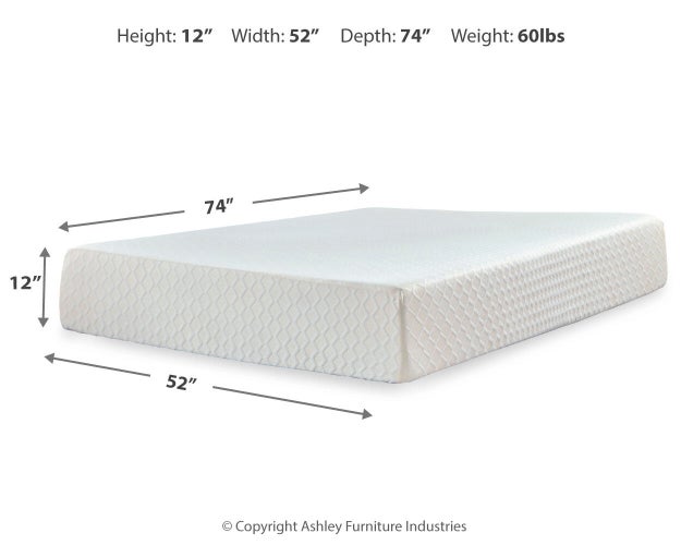 Chime 12 Inch Memory Foam Mattress in a Box - Bargain Furniture (Detroit, MI)