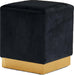 Jax Black Velvet Ottoman/Stool image