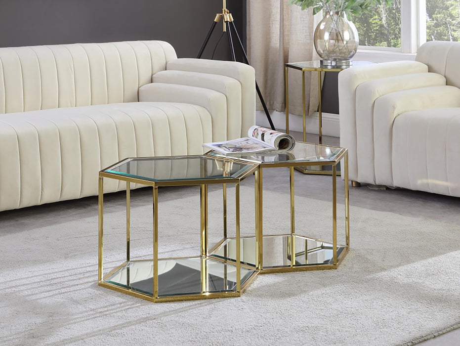 Sei Brushed Gold Coffee Table