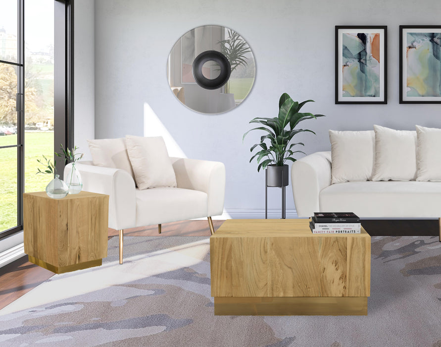 Acacia Gold Coffee Table - Bargain Furniture (Detroit, MI)