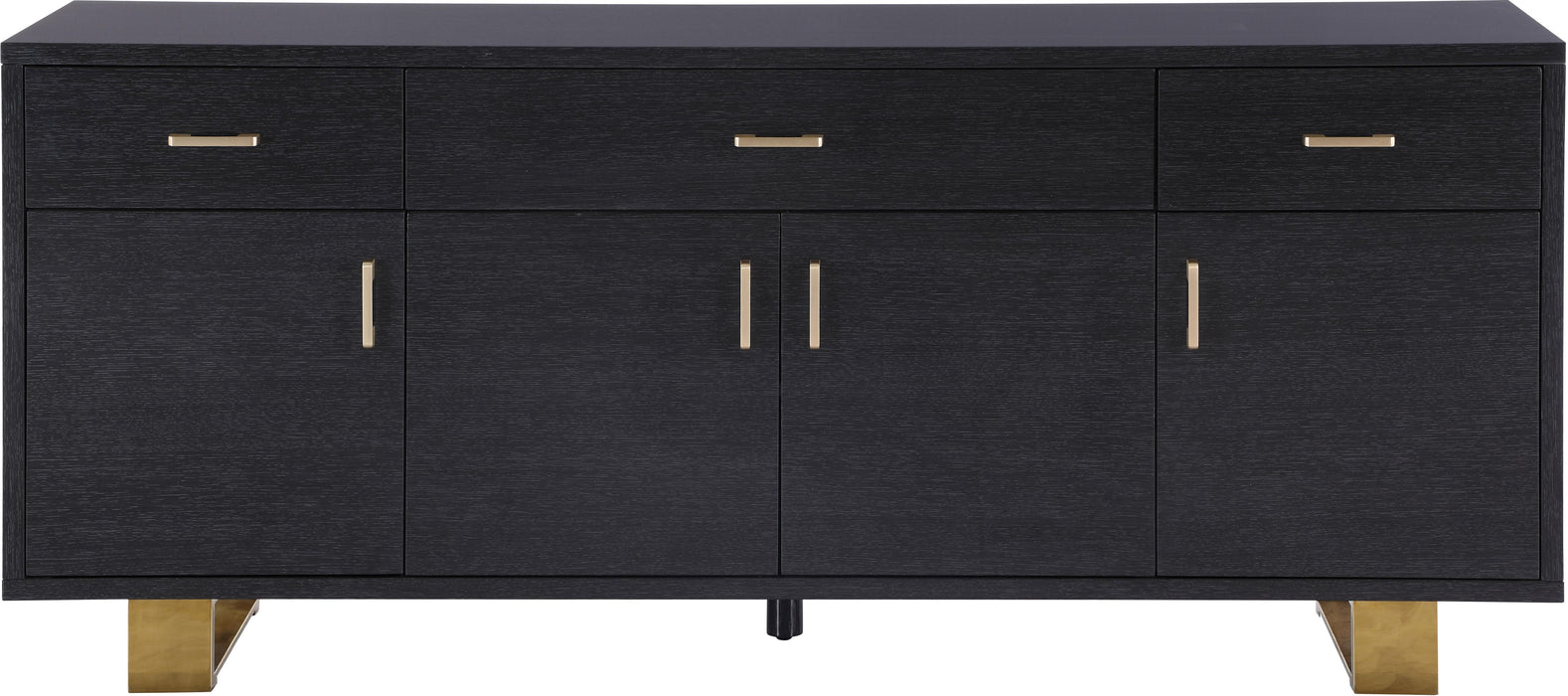 Excel Grey Oak Veneer Lacquer Sideboard/Buffet