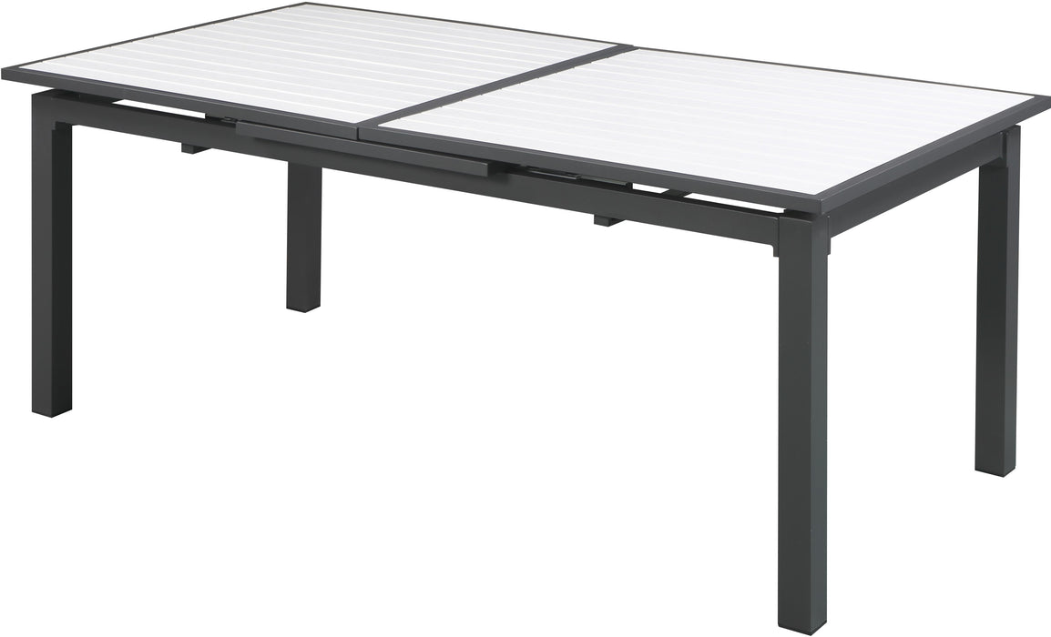 Nizuc White manufactured wood Outdoor Patio Aluminum Dining Table