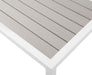 Nizuc Grey manufactured wood Outdoor Patio Aluminum End Table - Bargain Furniture (Detroit, MI)
