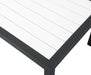 Nizuc White manufactured wood Outdoor Patio Aluminum End Table - Bargain Furniture (Detroit, MI)