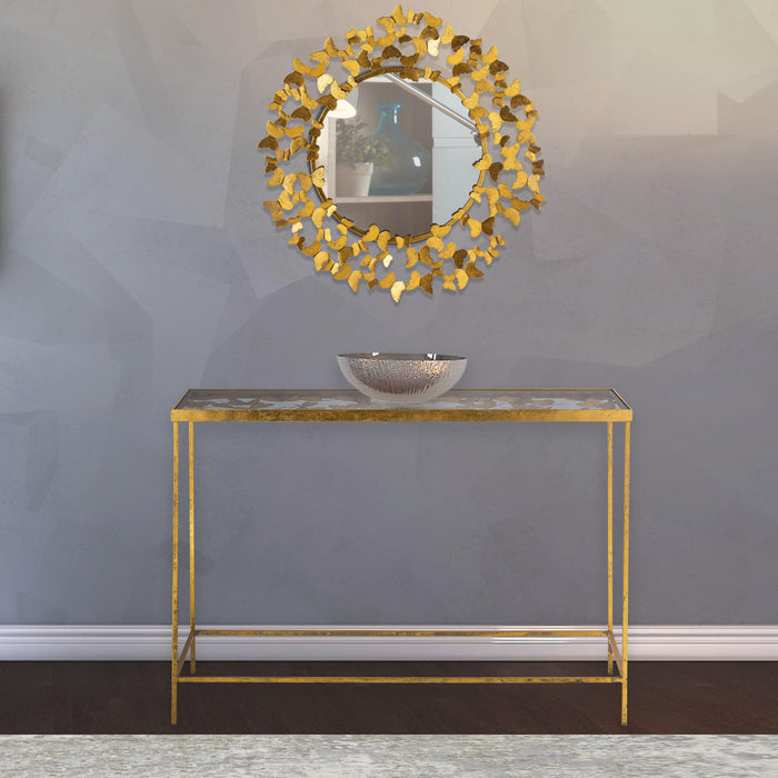 Butterfly Gold Mirror - Bargain Furniture (Detroit, MI)