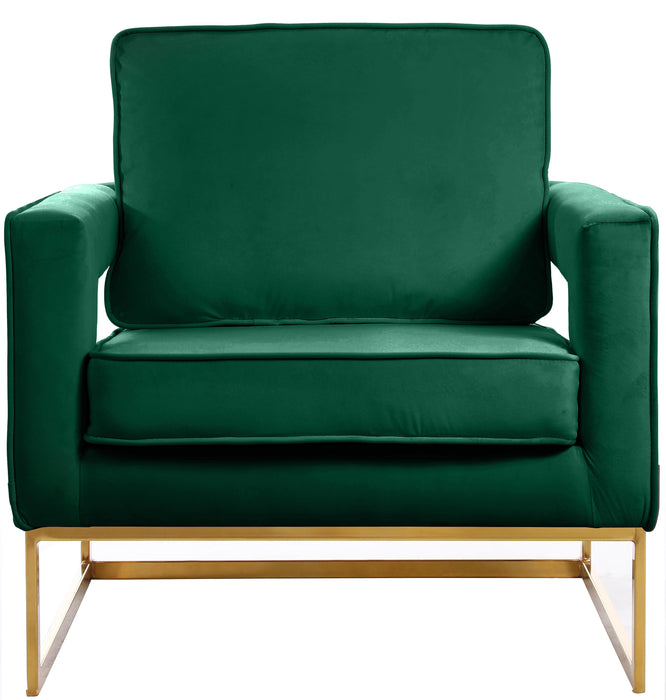 Noah Green Velvet Accent Chair