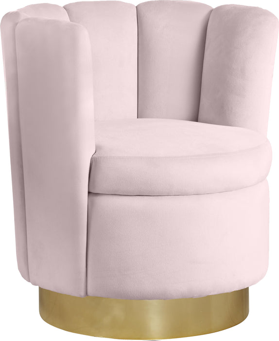 Lily Pink Velvet Accent Chair image