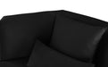 Marquis Black Velvet Sofa - Bargain Furniture (Detroit, MI)