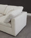 Plush Cream Velvet Standard Cloud Modular Sectional - Bargain Furniture (Detroit, MI)