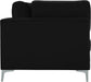 Julia Black Velvet Modular Sofa (4 Boxes) - Bargain Furniture (Detroit, MI)