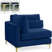 Julia Navy Velvet Modular Corner Chair image