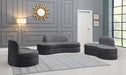 Mitzy Grey Velvet Sofa - Bargain Furniture (Detroit, MI)