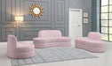 Mitzy Pink Velvet Sofa - Bargain Furniture (Detroit, MI)