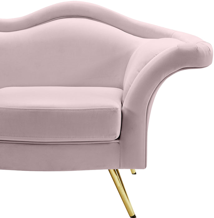 Lips Pink Velvet Chair