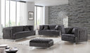 Lucas Grey Velvet Sofa - Bargain Furniture (Detroit, MI)
