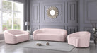 Riley Pink Velvet Sofa - Bargain Furniture (Detroit, MI)
