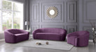 Riley Purple Velvet Loveseat - Bargain Furniture (Detroit, MI)