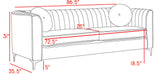 Isabelle Green Velvet Sofa - Bargain Furniture (Detroit, MI)