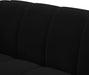 Elijah Black Velvet Sofa - Bargain Furniture (Detroit, MI)