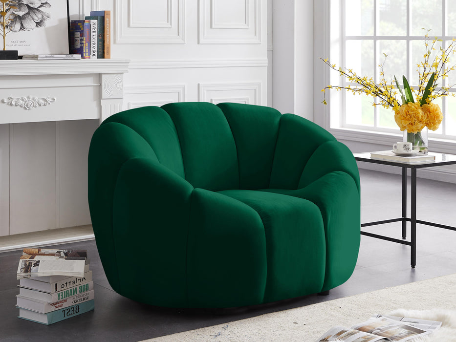 Elijah Green Velvet Chair