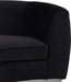 Julian Black Velvet Loveseat - Bargain Furniture (Detroit, MI)