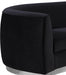 Julian Black Velvet Loveseat - Bargain Furniture (Detroit, MI)
