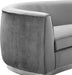 Julian Grey Velvet Sofa - Bargain Furniture (Detroit, MI)