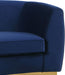 Julian Navy Velvet Loveseat - Bargain Furniture (Detroit, MI)