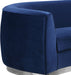 Julian Navy Velvet Loveseat - Bargain Furniture (Detroit, MI)