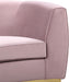 Julian Pink Velvet Loveseat - Bargain Furniture (Detroit, MI)